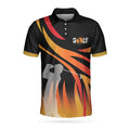 Golf In Passion Black Flame Cool Gift Men's Polo Shirt S-5XL