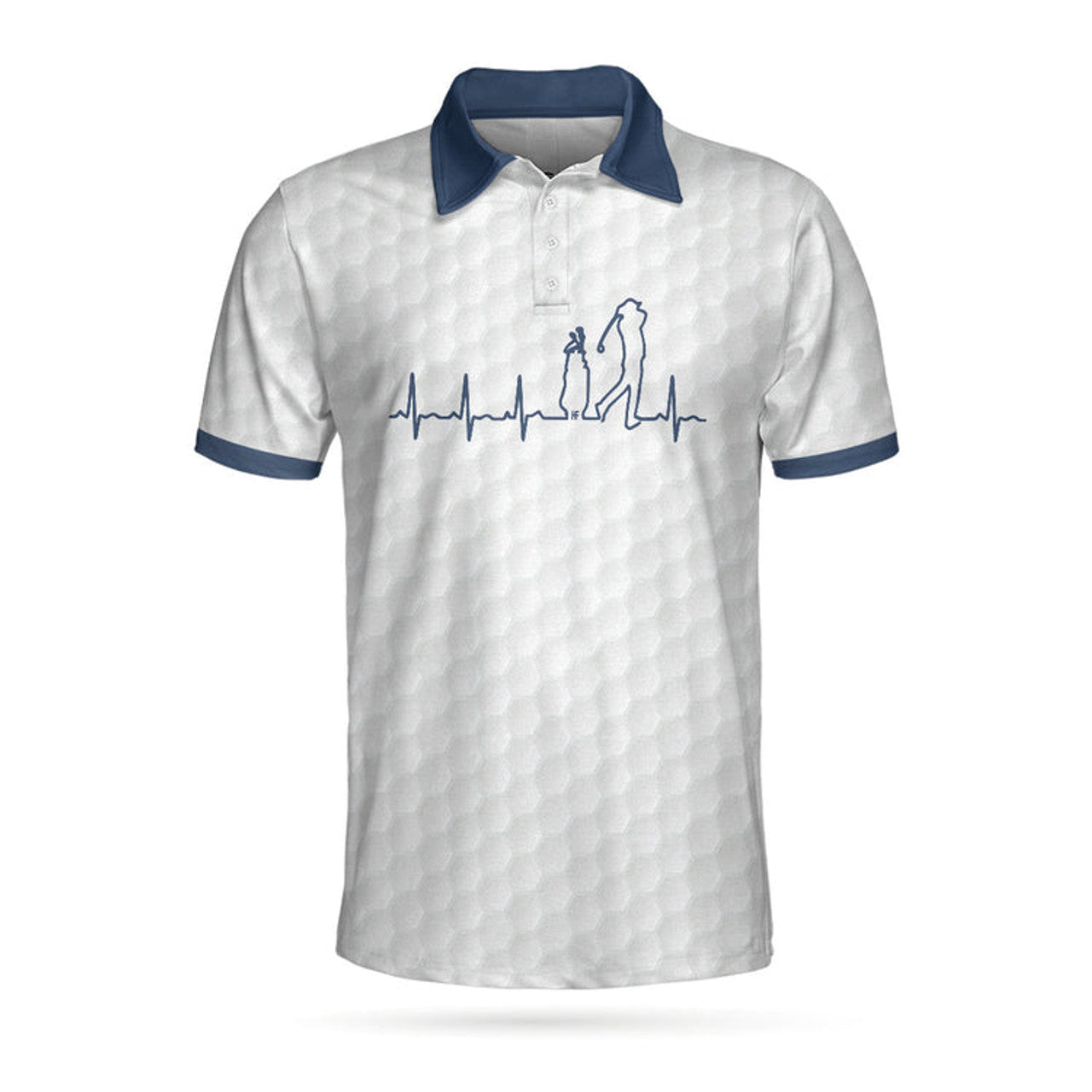 Heartbeat Golfer Golf Polo Shirt Best Gift For Golfers Men's Polo Shirt S-5XL
