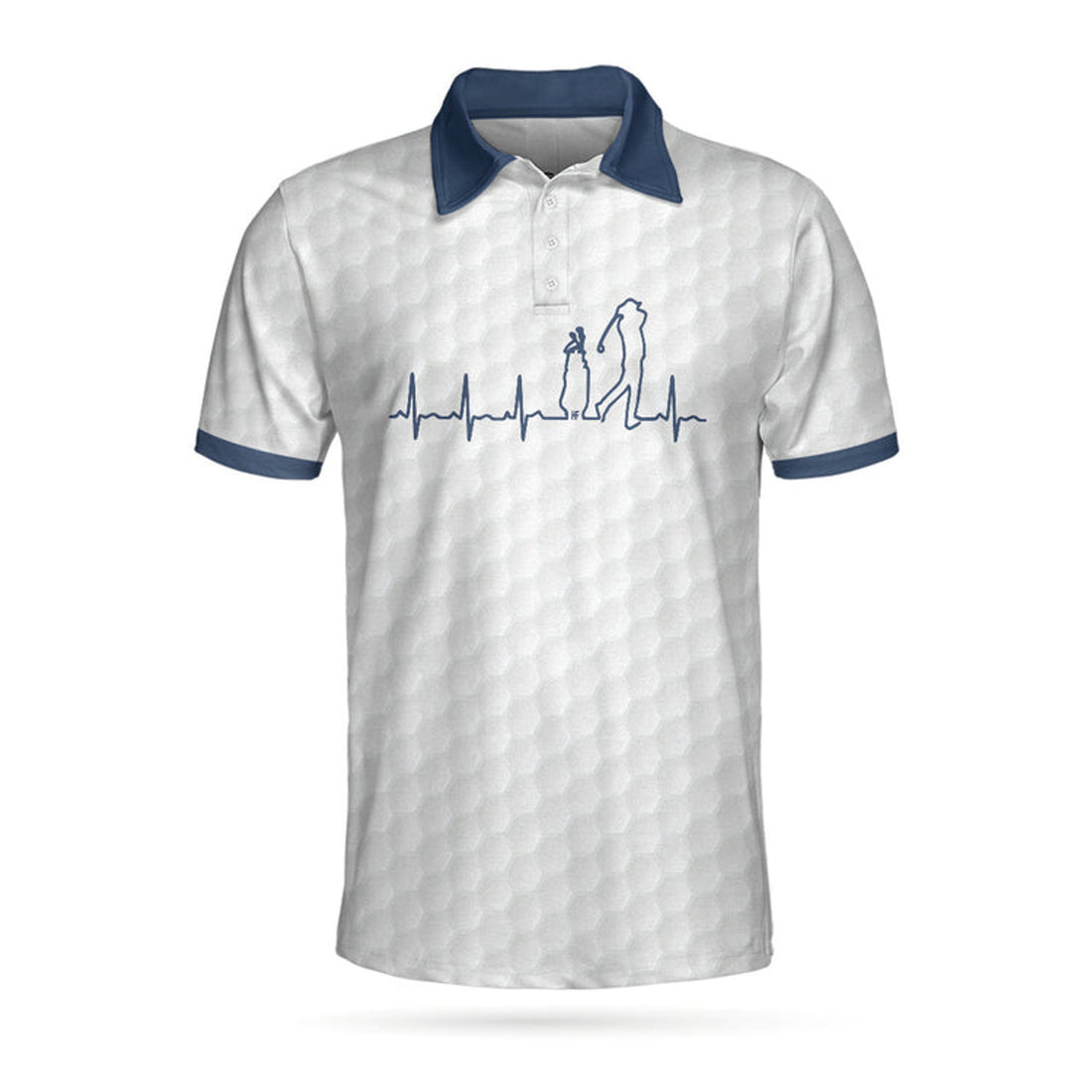 Heartbeat Golfer Golf Polo Shirt Best Gift For Golfers Men's Polo Shirt S-5XL