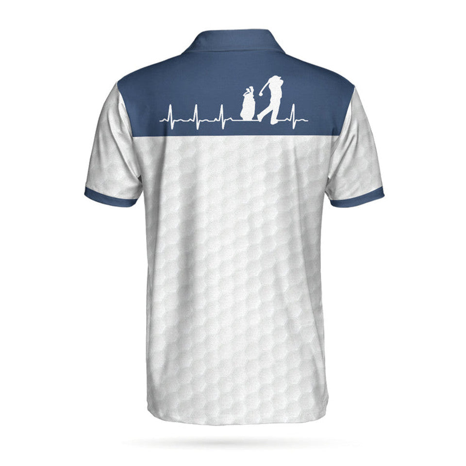Heartbeat Golfer Golf Polo Shirt Best Gift For Golfers Men's Polo Shirt S-5XL
