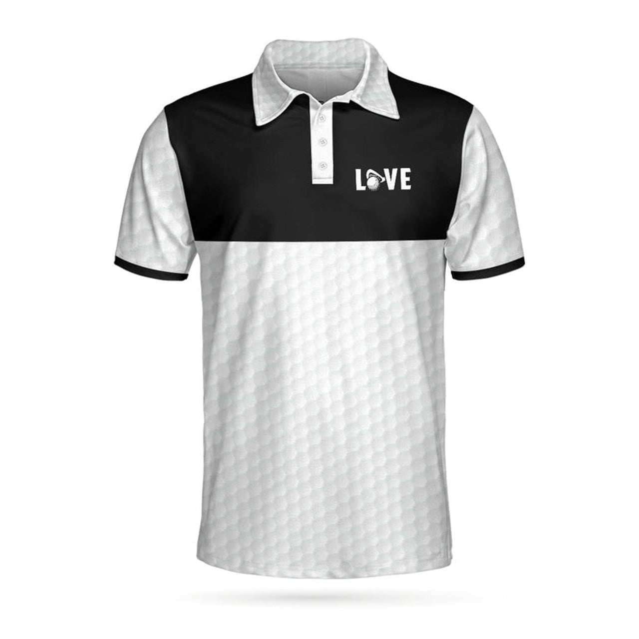 Golf Is My Therapy Black White Golf Love Shirt Golf Shirt Men's Polo Shirt S-5XL