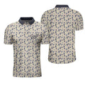 Golf Objects Pattern Short Sleeve Shirt Golf Tee Club Men's Polo Shirt S-5XL