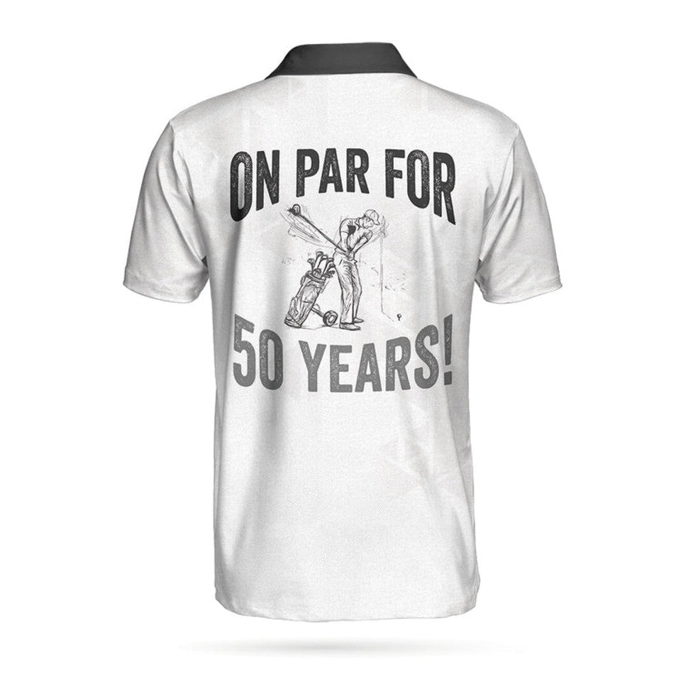 Golf Pattern Black White Best Men's Polo Shirt S-5XL