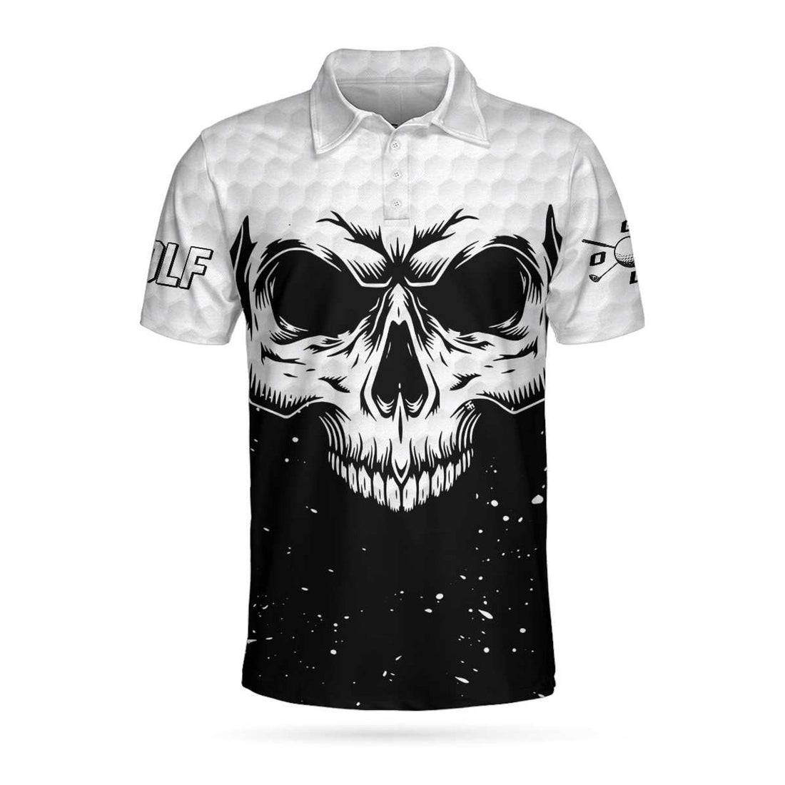 Golf Skull Pattern Polo Shirt Best Golf Shirt For Men Men's Polo Shirt S-5XL