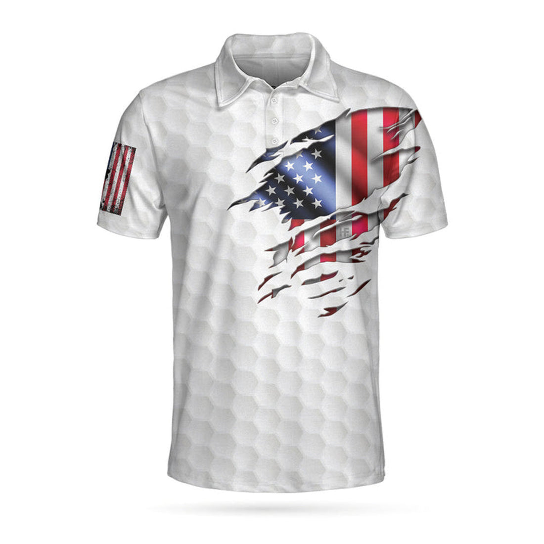 Golf Solves Most Of My Problems American Flag Golf Shirt Men's Polo Shirt S-5XL