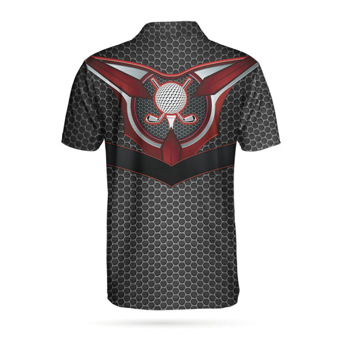 Golf Tech Black Steel Hornet Nest Best Men's Polo Shirt S-5XL