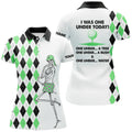 Custom Golf Skull I Was One Under A Tree Bush And Water Women's Polo Shirts S-5XL