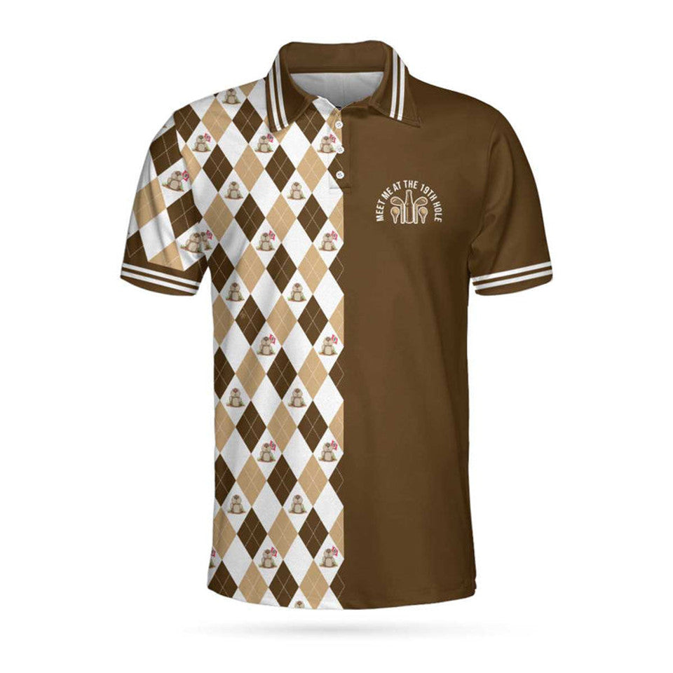 Gopher Meet Me At The 19th Hole Golf Shirt Men's Polo Shirt S-5XL