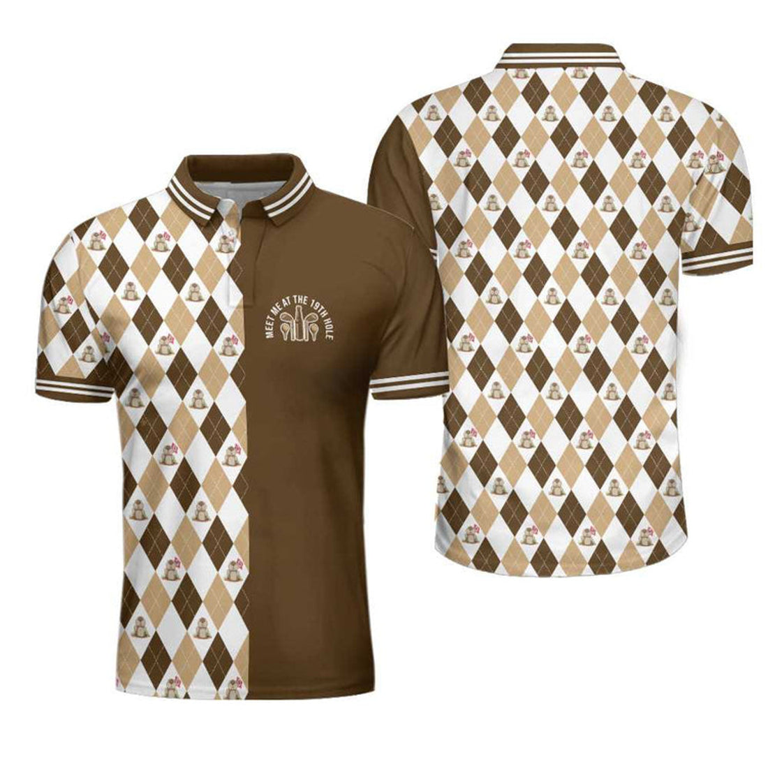 Gopher Meet Me At The 19th Hole Golf Shirt Men's Polo Shirt S-5XL