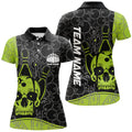 Custom Green Bowling Team Shirt for Women's Polo Shirts S-5XL