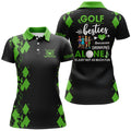 Custom Golf Besties Because Drinking Alone Women's Polo Shirts S-5XL