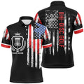 Patriotic American Flag Custom Disc Golf Shirt Men's Polo Shirt S-5XL