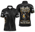 Custom Beer And Golf Skull Reaper Gift The Whispered Men's Polo Shirt S-5XL