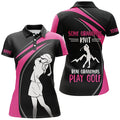 Custom Pink Golf Shirt Grandmas Knit Grandmas Play Golf Women's Polo Shirts S-5XL