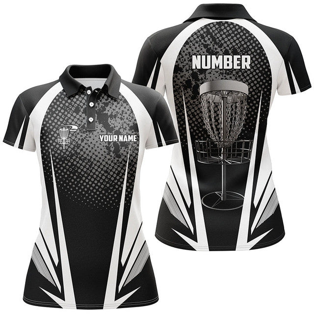 Custom Name Number Disc Golf Apparel Stylish Comfortable Women's Polo Shirts S-5XL