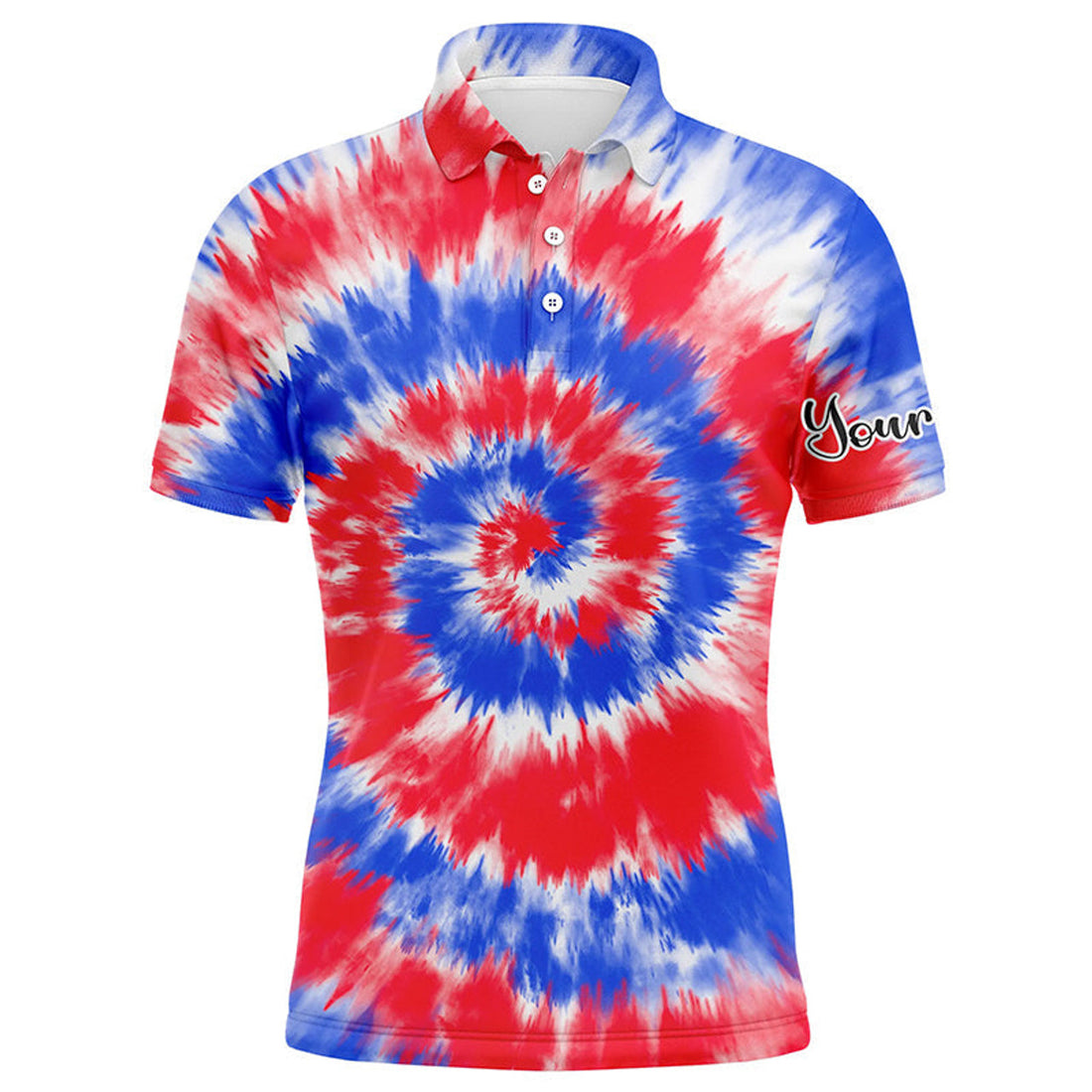 Custom Tie Dye Golf Polo Shirt Personalized Gift For Men's Polo Shirt S-5XL
