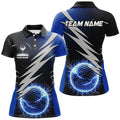 Custom Blue Lightning Thunder Golf Ball Shirt Gifts Women's Polo Shirts S-5XL