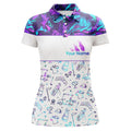 Custom Funny Golf Icons White Shirt Gift For Golf Lovers Women's Polo Shirts S-5XL