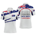 Custom Golf with Zealand Flag Personalized Gift for Men Men's Polo Shirt S-5XL