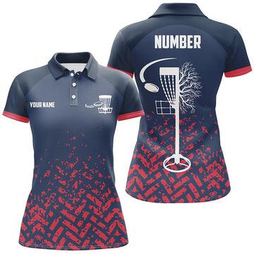 Custom Camo Disc Golf Polo with Basket Design for Women's Polo Shirts S-5XL