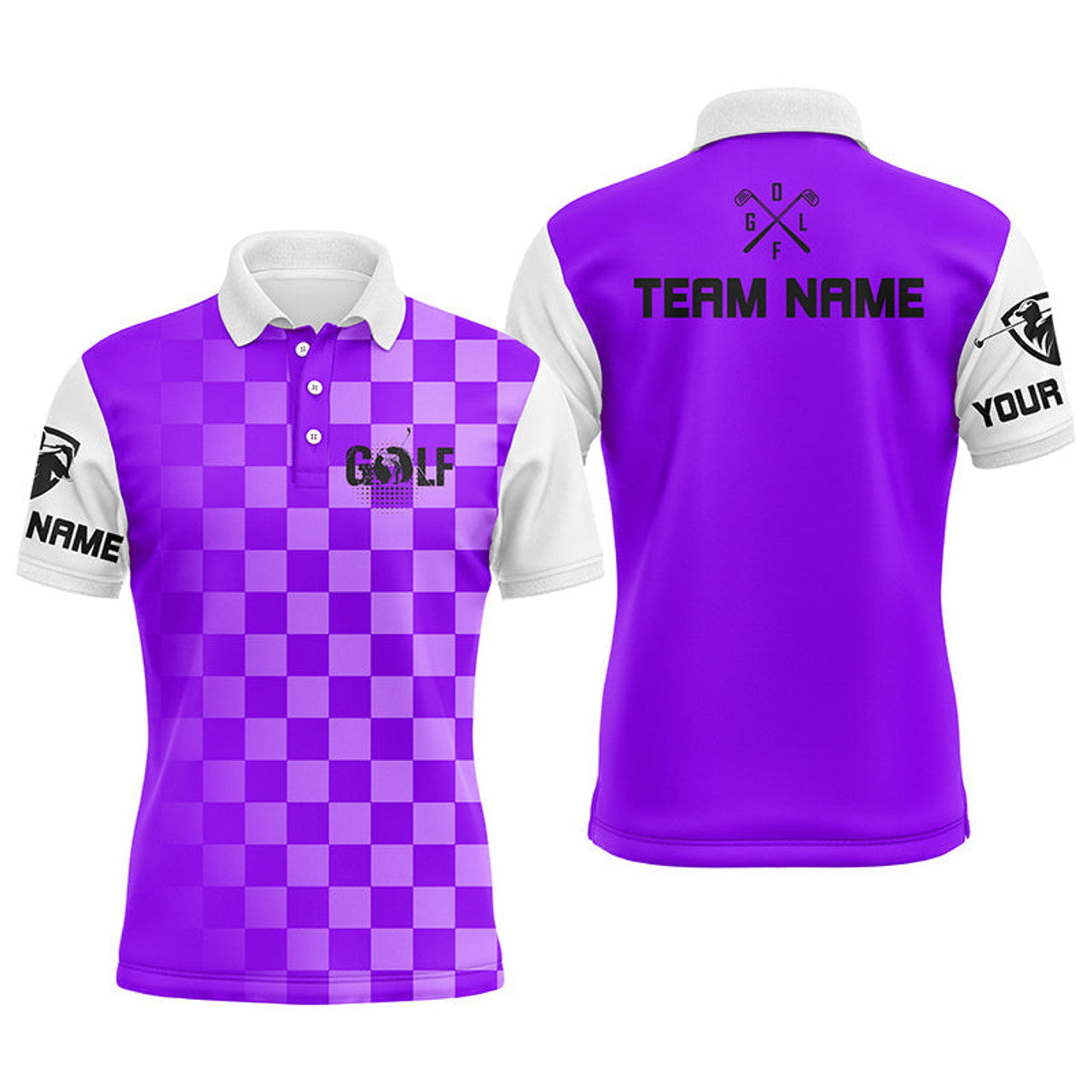 Custom Name Funny Golf Mens Polo Shirt S-5XL