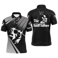 Personalized Golf Father's Custom Name Black Apparel Gift Men's Polo Shirt