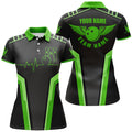 Custom 3D Bowling Shirt Short Sleeve Heartbeat Women's Polo Shirts S-5XL