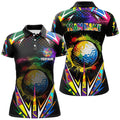 Custom Black Golf Polo Colorful Team Golf Women's Polo Shirts S-5XL