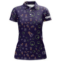 Custom Beer Glow Bowling Bowling League Women's Polo Shirts S-5XL