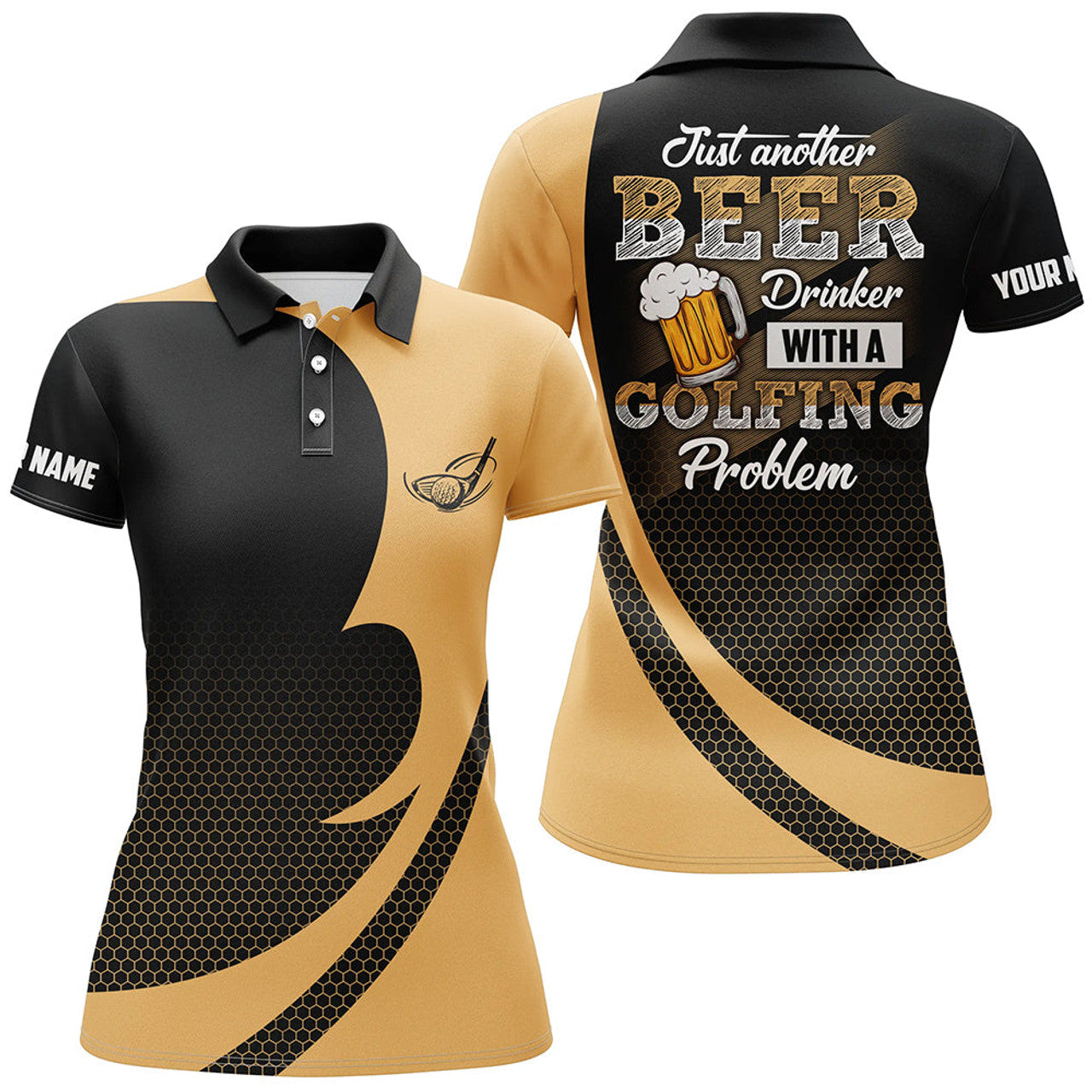 Custom Golf Just Another Beer Drinker With A Problem Women's Polo Shirts S-5XL