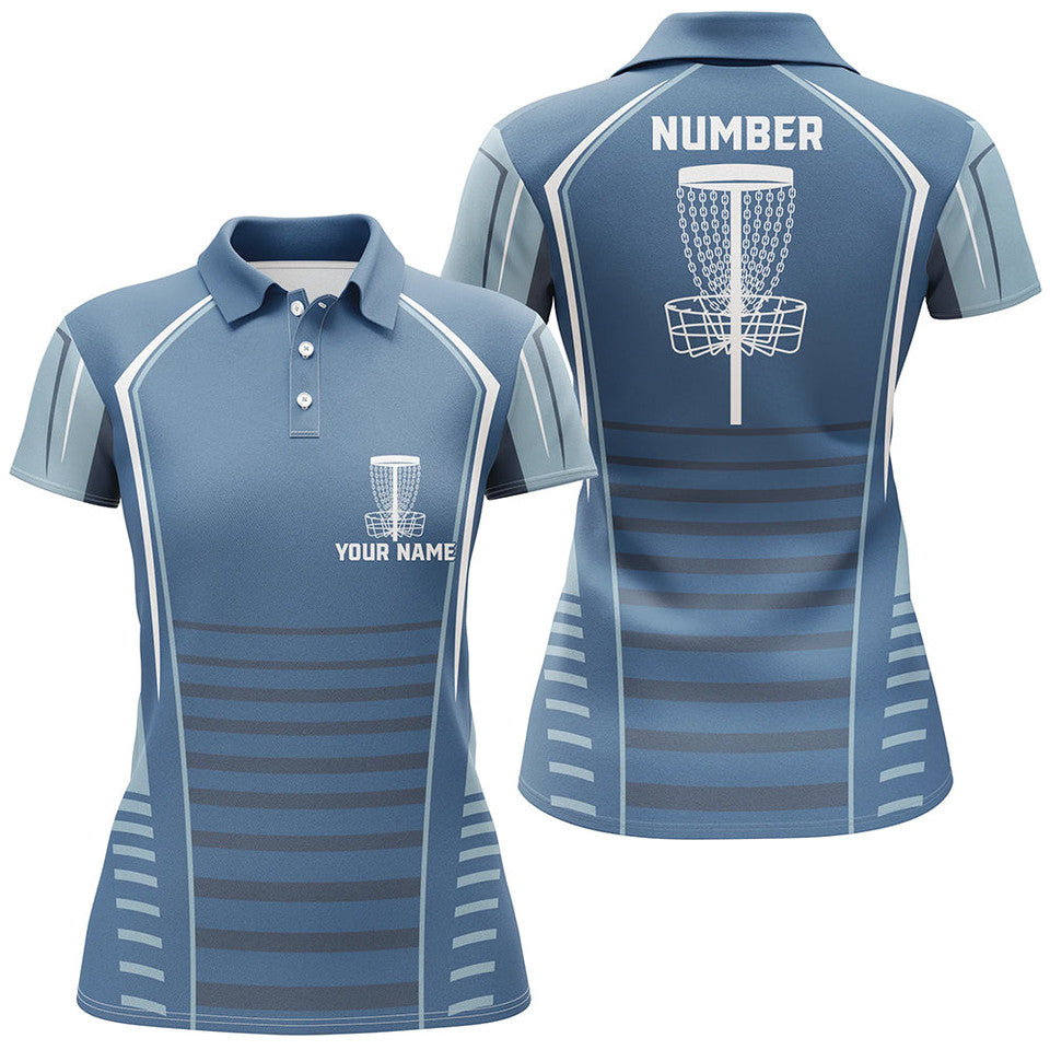 Personalized Disc Golf Outfit Custom Disc Golf Basket Women's Polo Shirts S-5XL