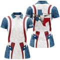 Custom Texas Flag Longhorn Bowling Shirts For Women Women's Polo Shirts S-5XL