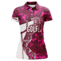 Custom Pink Camo Golf Shirt Personalized Gift for Women's Polo Shirts S-5XL