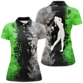 Custom Green Camo Golf Tops for Ladies Lady Clothes Women's Polo Shirts S-5XL