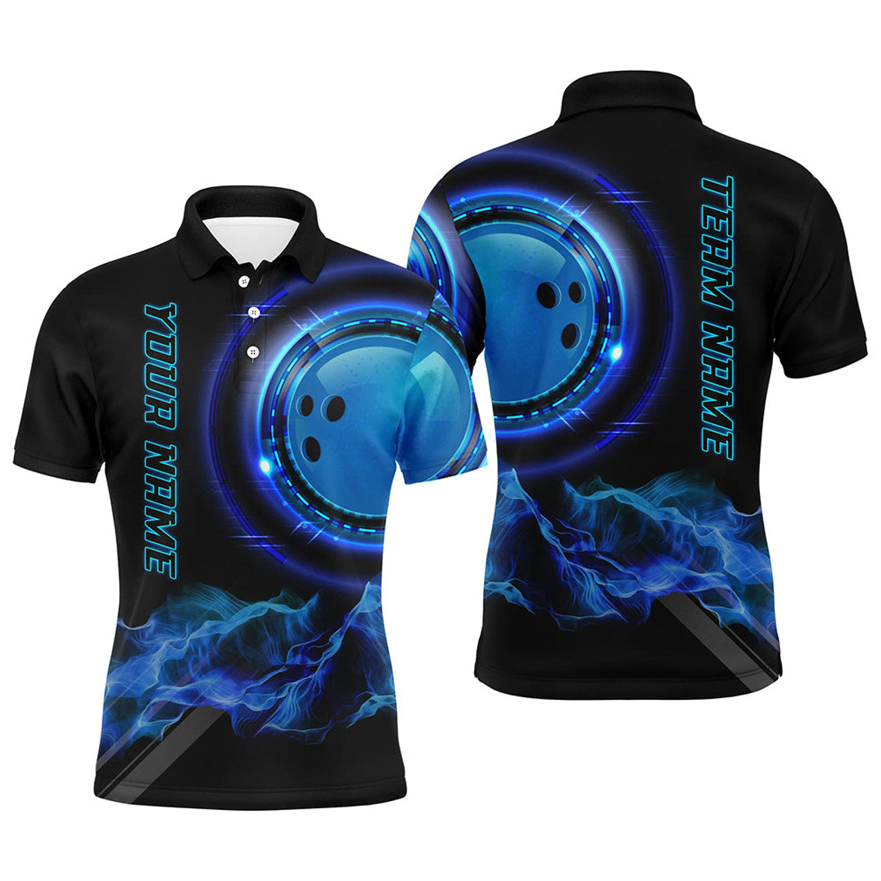 Personalized Bowling Shirt for Men Custom Team Jersey Men's Polo Shirt S-5XL