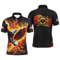 Custom American Flag Eagle Golf Polo Shirt Men's Polo Shirt S-5XL