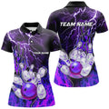 Custom Lightning Bowling Shirt Gift for Team Bowlers Women's Polo Shirts S-5XL