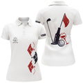 Custom Funny Women's Golf Polo Shirt Wine Golf Clubs Women's Polo Shirts S-5XL
