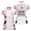 Custom Pink Flamingo Leopard Golf Shirt No Cleaning Women's Polo Shirts S-5XL