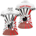 Custom Retro Red Bowling Polo Shirts Team Women's Polo Shirts S-5XL