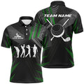 Custom Black Green Golf Shirt Team Attire Men's Polo Shirt S-5XL