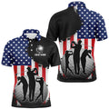Custom American Flag Patriotic Golf Outfit Gift for Golf Men's Polo Shirt S-5XL