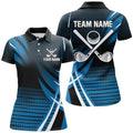 Custom Cool Golf Shirts for Women Team Gifts Blue Design Women's Polo Shirts S-5XL