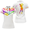 Custom Name New Zealand Flag White Watercolor Golf Shirt Women's Polo Shirts S-5XL