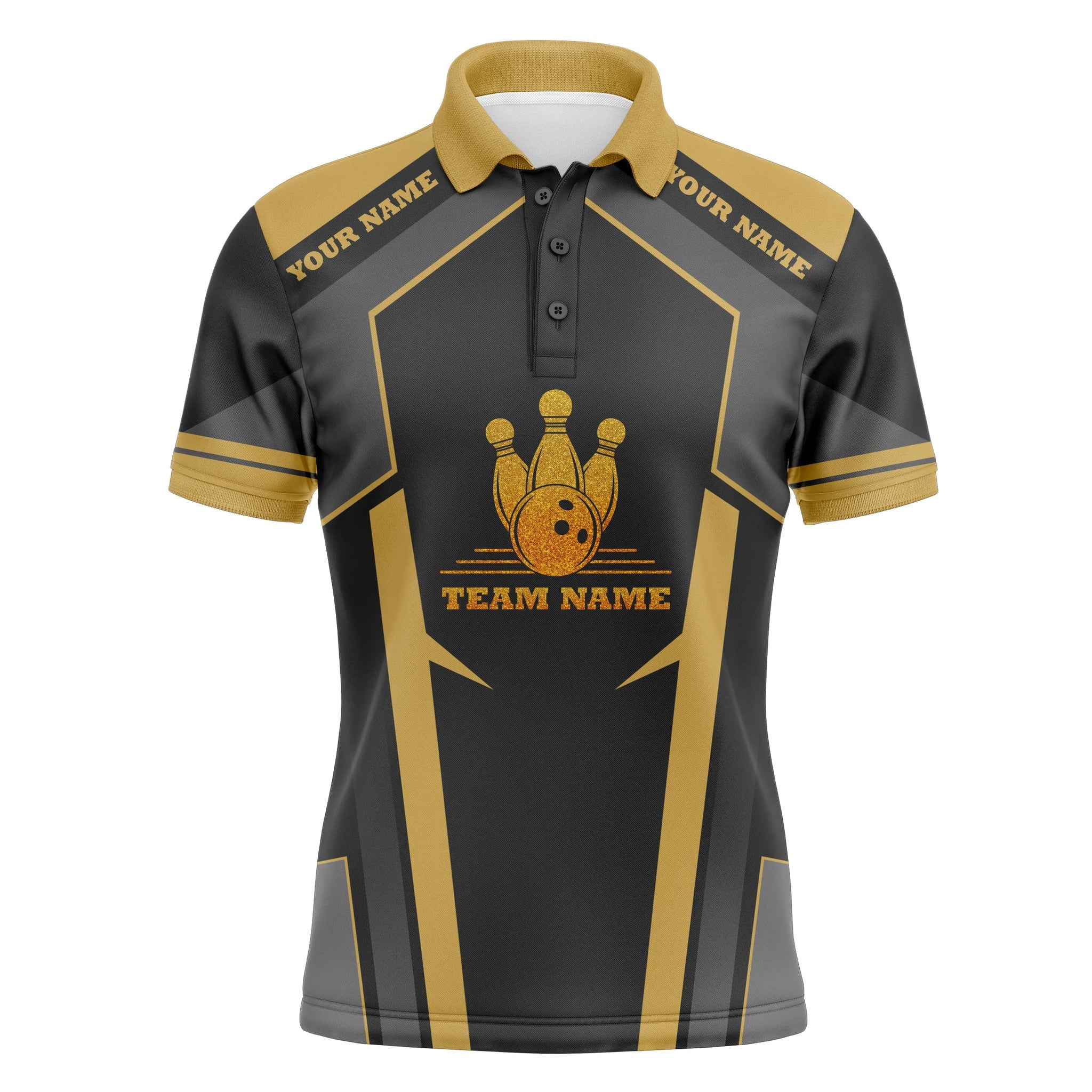 Custom Bowling Team Jerseys Bowling Gifts for Men Men's Polo Shirt S-5XL
