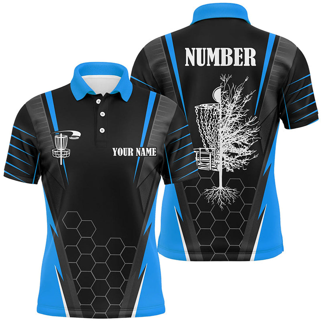 Custom Disc Golf Shirt Frisbee Golf Gift Disc Basket Golf Men's Polo Shirt S-5XL