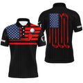 Custom Golf American Flag Name Gift for Golf Lover Men's Polo Shirt S-5XL