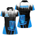 Custom Black Chain Disc Golf Frisbee Golf Outfit Women's Polo Shirts S-5XL