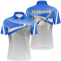 Custom Blue Sport Golf Apparel Unique Golf Gifts Men's Polo Shirt S-5XL