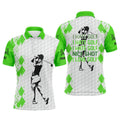 Custom Golf Polo Green White Gift For Men Husband Team Men's Polo Shirt S-5XL